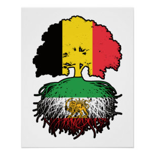 Belgisch gezüchtete iranische Wurzeln Löwe und Son Poster