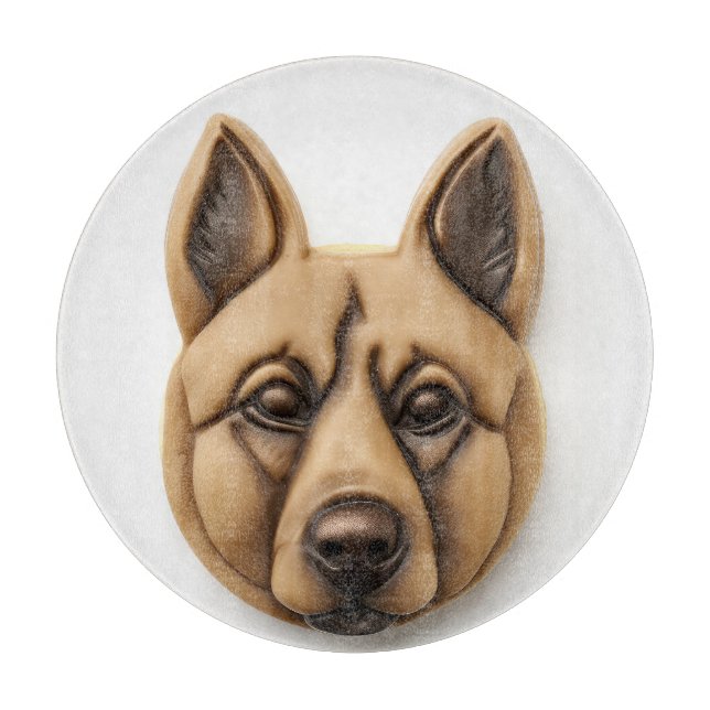 Belgisch Malinoi Dog 3D Inspiriert Schneidebrett (Vorderseite)