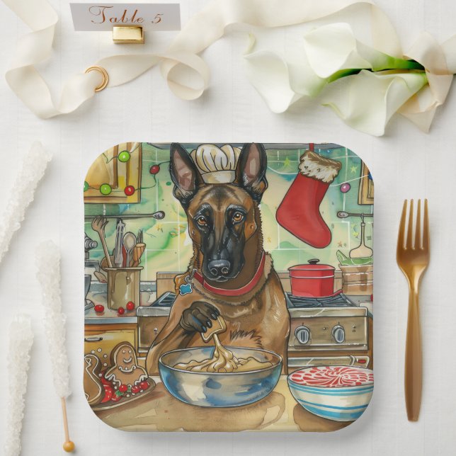 Belgisch Malinoi Feiertag Backen: Feierliche Weihn Pappteller (Hochzeit)