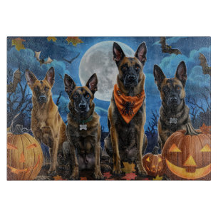 Belgisch Malinoi Halloween Spooky Schneidebrett