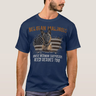 Belgisch Malinois American Flag Funny Dog Geschenk T-Shirt