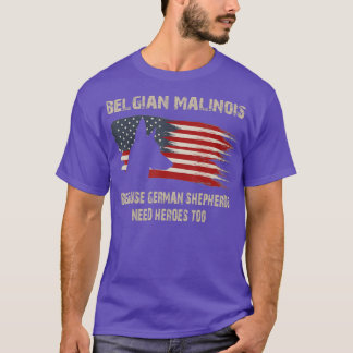 Belgisch Malinois American Flag Funny Dog Geschenk T-Shirt