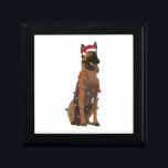 Belgisch Malinois Christmas Lights Xmas Dog Lover Erinnerungskiste<br><div class="desc">Belgisch Malinois Christmas Lights Xmas Dog Lover</div>