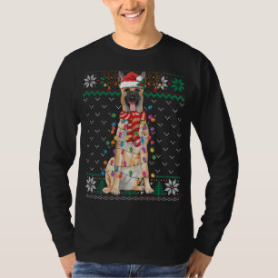 Belgisch Malinois Christmas Ugly Sweater Funny Dog T-Shirt
