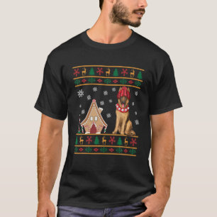 Belgisch Malinois Christmas Ugly Sweater Weihnacht T-Shirt