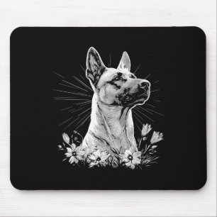 Belgisch Malinois Dog Lover Retro Style Tattoo Mousepad