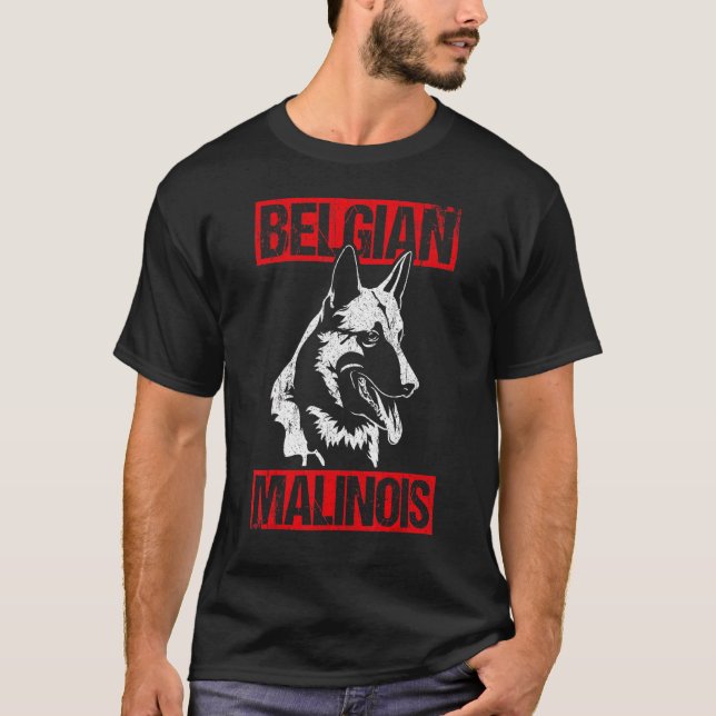 Belgisch Malinois Dog Owner Hunde Sport T-Shirt (Vorderseite)