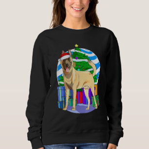 Belgisch Malinois Dog Santa Christmas Tree Decor Sweatshirt