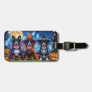 Belgisch Malinois Dogs Pumpkin Halloween Funny Gepäckanhänger