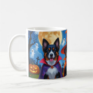 Belgisch Malinois Dogs Pumpkin Halloween Funny Kaffeetasse
