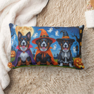 Belgisch Malinois Dogs Pumpkin Halloween Funny Lendenkissen