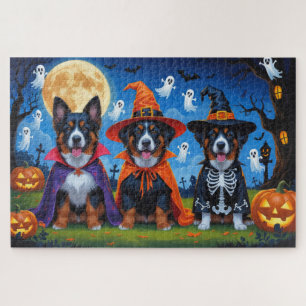 Belgisch Malinois Dogs Pumpkin Halloween Funny Puzzle