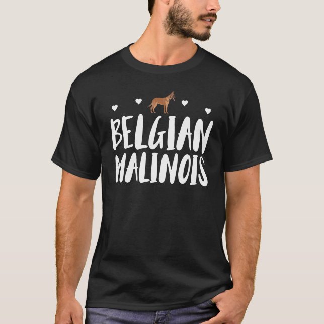 Belgisch Malinois Eigentümer Funny Pet Dog Lover T-Shirt (Vorderseite)