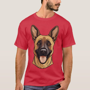 Belgisch Malinois Face Niedlich zu Shepherd Dog Lo T-Shirt