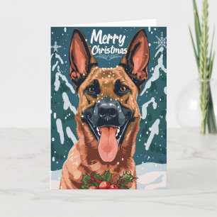 Belgisch Malinois Frohe Weihnachten Personalisiert