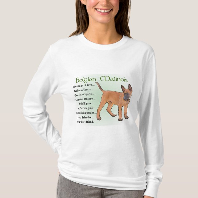 Belgisch Malinois Geschenke T-Shirt (Vorderseite)