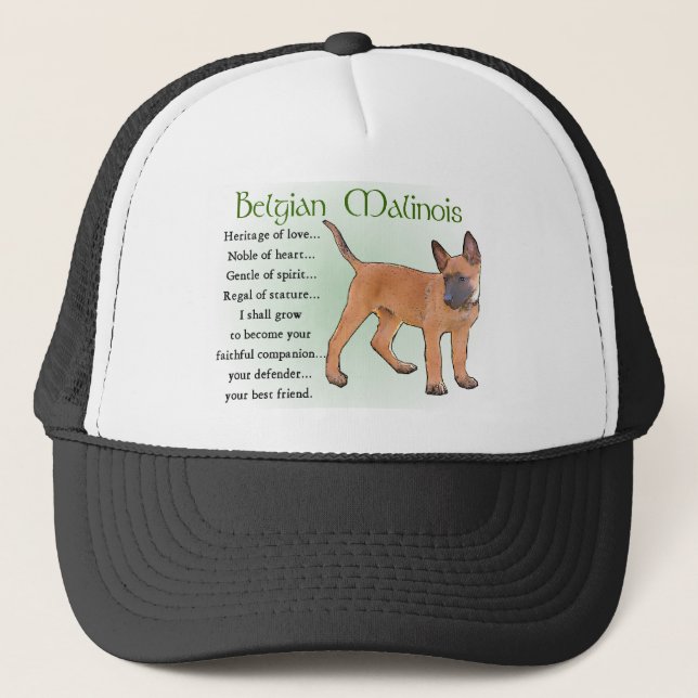 Belgisch Malinois Geschenke Truckerkappe (Vorderseite)