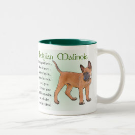 Belgisch Malinois Geschenke Zweifarbige Tasse