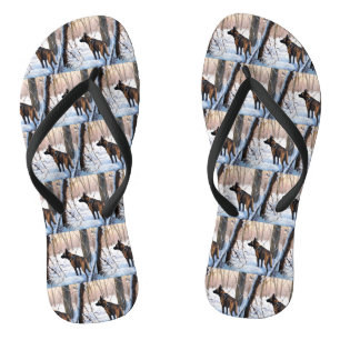 Belgisch Malinois Let It Snow Weihnachten Flip Flops