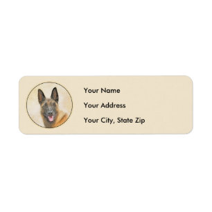 Belgisch Malinois Malerei - Niedliche Original Hun