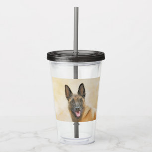 Belgisch Malinois Malerei - Niedliche Original Hun Acryltrinkbecher