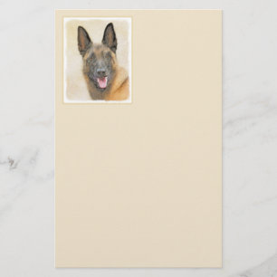 Belgisch Malinois Malerei - Niedliche Original Hun Briefpapier