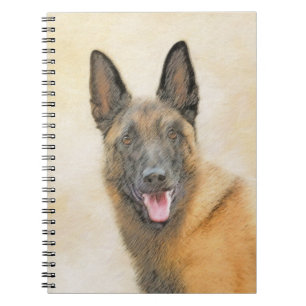 Belgisch Malinois Malerei - Niedliche Original Hun Notizblock