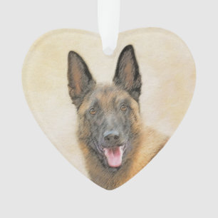 Belgisch Malinois Malerei - Niedliche Original Hun Ornament