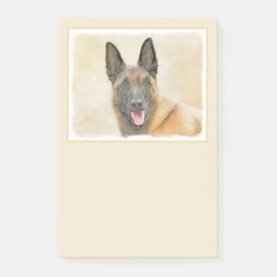 Belgisch Malinois Malerei - Niedliche Original Hun Post-it Klebezettel