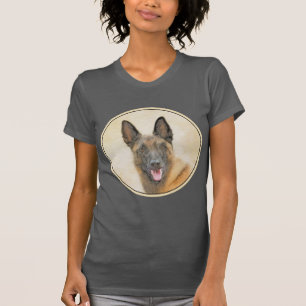 Belgisch Malinois Malerei - Niedliche Original Hun T-Shirt