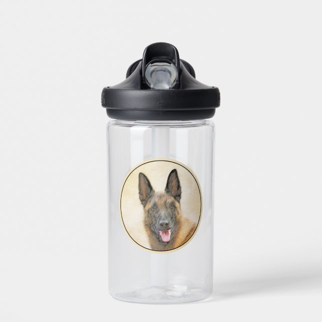 Belgisch Malinois Malerei - Niedliche Original Hun Trinkflasche (Vorne)