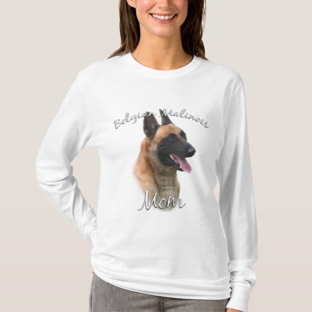 Belgisch Malinois Mama 2 T-Shirt (Vorderseite)