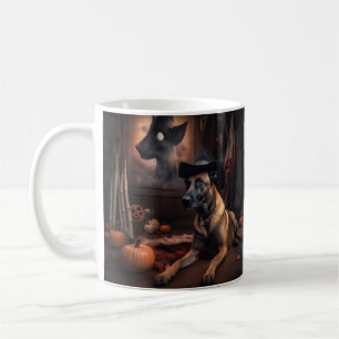 Belgisch Malinois Pumpkins Halloween Beängstigend Kaffeetasse