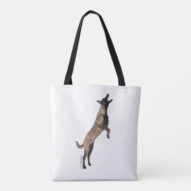 Belgisch Malinois Tote Bag (Rückseite)