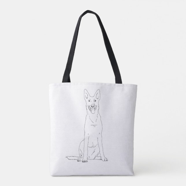 Belgisch Malinois Tote Bag (Rückseite)