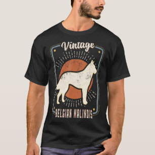 Belgisch Malinois Vintag Retro Classic Dog Liebe T-Shirt