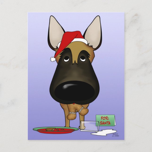 Belgisch Malinois Weihnachten - Ho Ho?? (Vorderseite)