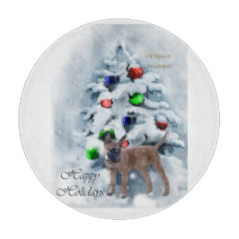 Belgisch Malinois Weihnachten Schneidebrett