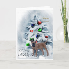 Belgisch Malinois Weihnachtsgeschenke Feiertagskarte