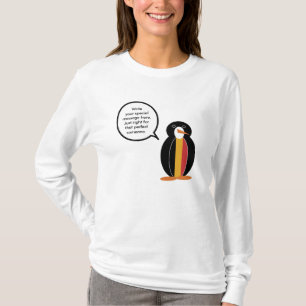 Belgisch sprechender Ms. Pinguin Personalisiertes  T-Shirt