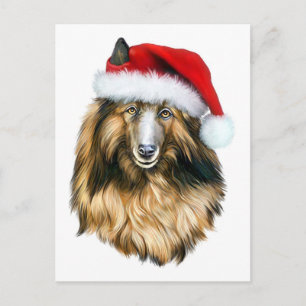 Belgisch Tervuren Christmas Santa Feiertagspostkarte