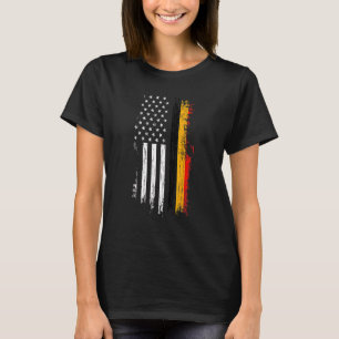 Belgische amerikanische Flagge Prix Belgien T-Shir T-Shirt