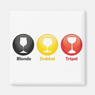 Belgische Bier-Icons Magnet