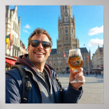 Belgische Bierreise durch Brügge Poster