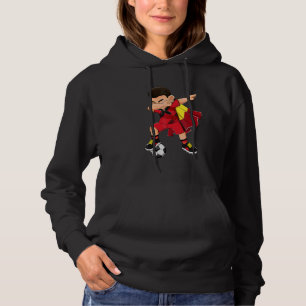 Belgische Boys Belgische Fußballflagge Kinder Hoodie