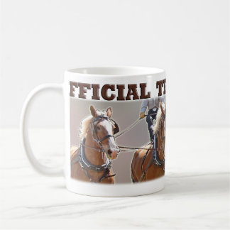 Belgische Entwurfs-Pferdeoffizielle Teamster-Tasse Tasse