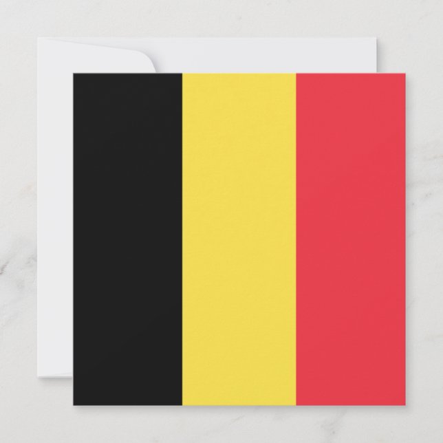 Belgische Flagge (Belgien) Karte (Vorderseite)