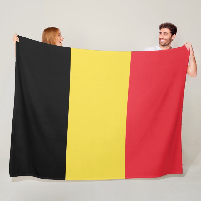 belgische Flagge Fleecedecke (Beispiel)