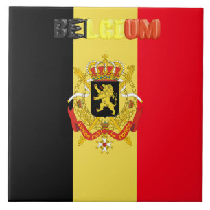 Belgische Flagge Fliese