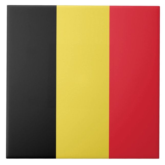 belgische Flagge Fliese (Vorderseite)